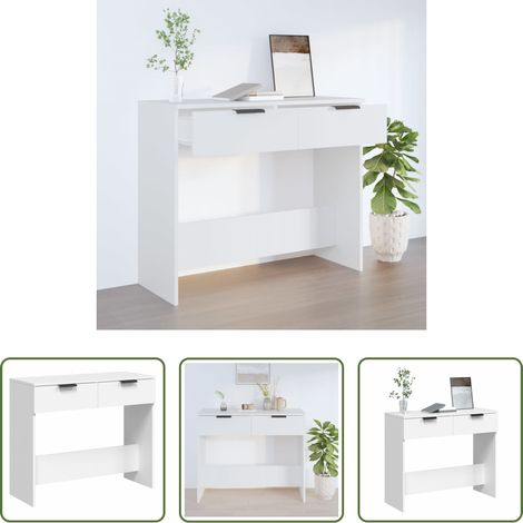 Flurtisch - Konsolentisch Weiß 90x36x75 cm Holzwerkstoff (1/5)