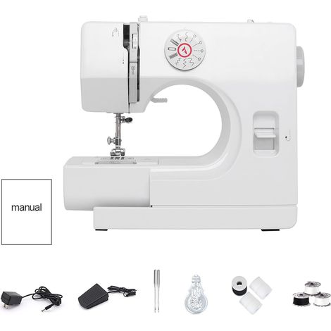 Machine à Coudre Portable 12 Points Avec PéDale, Mini Machine à Coudre éLectrique à Couture Rapide Pour DéButants Et Adultes, Multifonction Machine à Coudre Pour Diy Et VêTements (1/5)