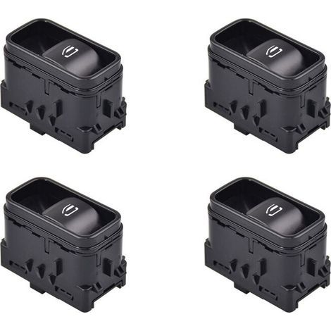 Quatre boutons de commande de lève-vitres électriques (A9079050504) pour les modèles Mercedes-Benz Sprinter W907 2019, 2020 et 2021. (1/4)