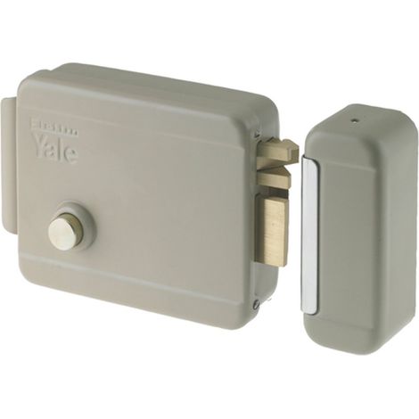 SERRATURA YALE "674-702" ELETTRICA 12V 70MM-SX C/PULS.