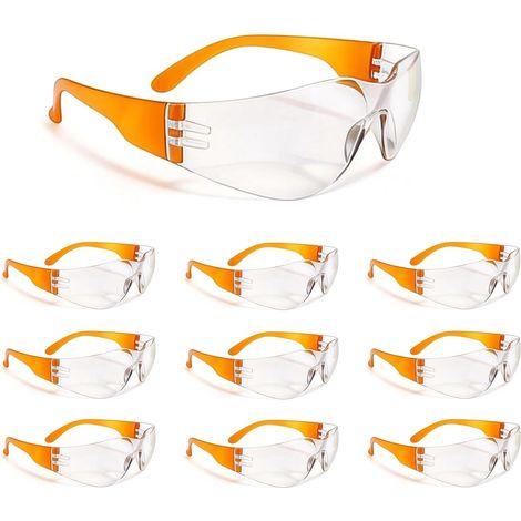 10 Pack Anti-Fog Wraparound Safety Glasses for Work, DIY and Outdoor, Work, DIY, Shooting and Outdoor Activities (1/5)