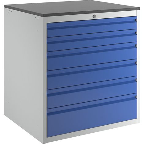 RAU, Armoire à tiroirs sur glissières télescopiques, hauteur