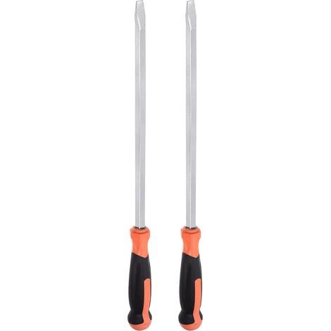 2Pcs Tournevis Fendus de 12 mm à Tête Plate pour Démolition avec Manche Droit de 16" pour l'Industrie/Réparation Automobile (1/5)