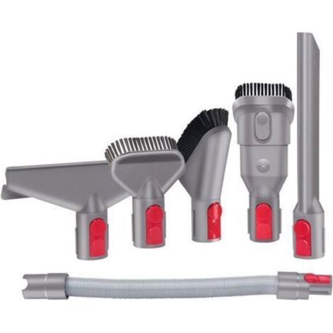 6-teiliges Ersatzteilset für Dyson Bürste & Verlängerungsschlauch, Dyson Staubsauger-Ersatzteilset für V7, V8, V10, V11 und V15, perfekte Passform und starke Saugkraft