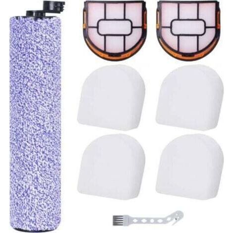 set of vacuum cleaner accessories, Shark floor brush attachments, suitable for vacuum cleaners AW201 WD201 WD101 WD100 (1 roller brush + 2 filters + 4 filter pads + 1 brush)