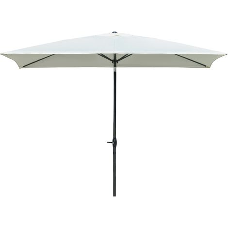 Ombrellone da Giardino 2x3 m Palo Ø38 mm in Alluminio e Poliestere Beige (1/5)