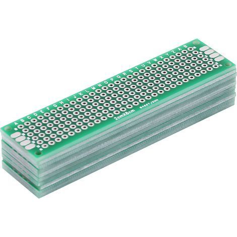 Universelle Leiterplatte (PCB), doppelseitig, 2 cm x 8 cm, für DIY-Punktlötverfahren und den Bau elektronischer Prototypen (1/5)