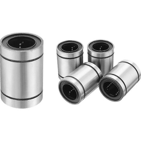 Lot de 5 bagues de roulement à billes à mouvement linéaire avec joint en caoutchouc double face LM25UU 25 mm x 40 mm x 59 mm et LM20UU 20 mm x 32 mm x 42 mm (1/5)