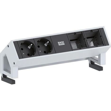 Bachmann DESK 2 multiprise de bureau blanche 239 mm