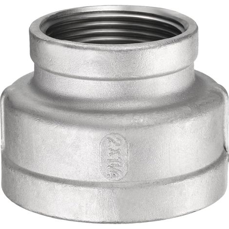 Réducteur 2" x 1-1/4" Npt Femelle Filetée 304 Acier Inoxydable (1/5)