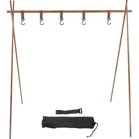 Porte-bagages d'extérieur léger en alliage d'aluminium pour camping, BBQ et pique-nique