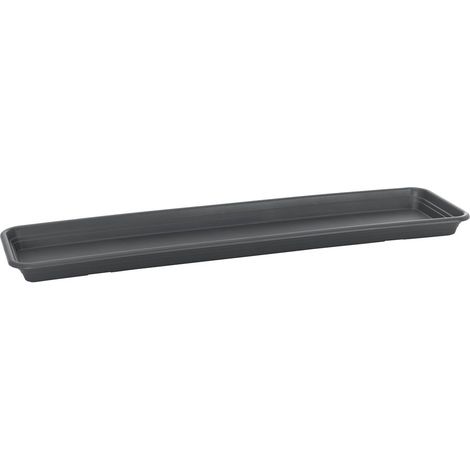 Florus Soucoupe Universelle Rectangulaire S60 - Gris - L 57 x B 15.2 x H 0 cm - extérieur - 100% recyclé