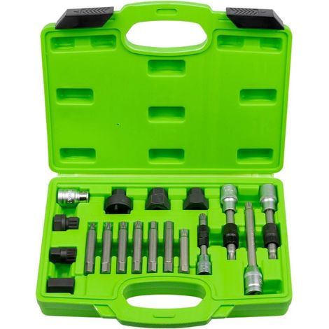 Coffret pour demontage de poulie debrayable d'alternateur - 18 pieces (1/3)