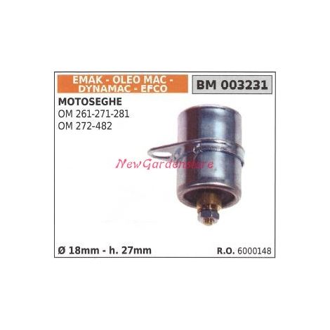 Condensatore EMAK motosega Oleomac modello 261 271 281 272 482 6000148