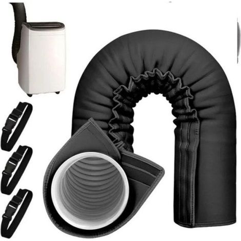 Gaine Isolante Pour Tuyau De Climatisation - 150 X 53 Cm - Compatible Tuyaux 12 7 Cm Et 15 Cm - Lavable En Machine - 1 Pièce (1/3)