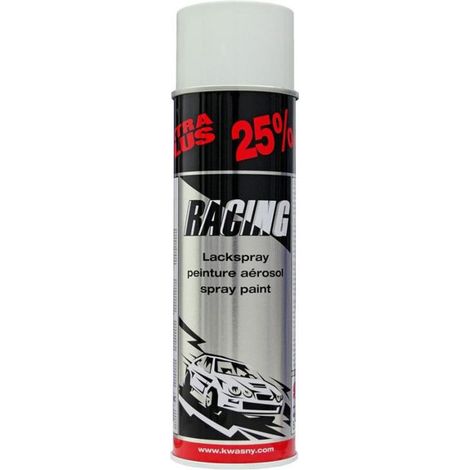 BLANC Brillant (RACING) (Bombe peinture 400 ml)...