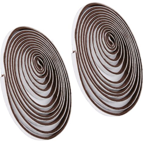 Joint d'étanchéité adhésif 9 x 5 mm, 5 m, pour portes et fenêtres en alliage d'aluminium, joint anti-poussière et coupe-vent en PVC, joint siliconé 9 x 5 mm, 5 m (1/5)