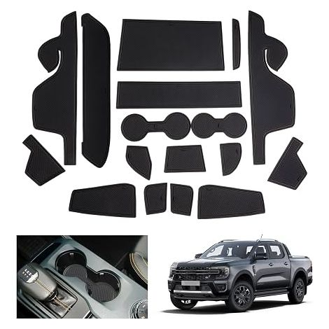 T9 2025 2026-2023 Electronic Brake Anti Slip Mats Rubber Mats Center Console Seam Door Black (1/5)