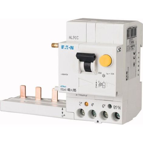 Bloc différentiel FBSMV 4P 40A Type S/A 300mA 000170168 EATON FBSMV 40/4/03 S/A
