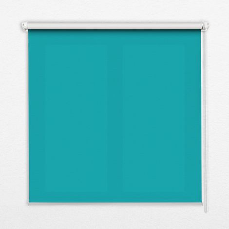 Tenda a Rullo Interna per Finestra - Tenda Filtrante Luce - Tenda Privacy - Tenda Decorativa Rettangolare - Rullo per Interni - (90 cm x 180 cm) - Turchese