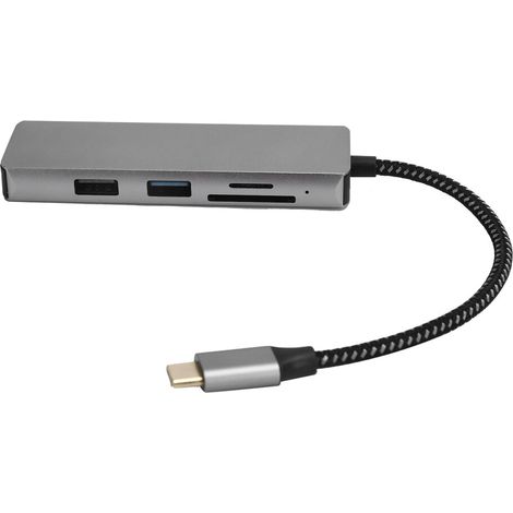 Hub USB con interfaccia multimediale HD, docking station Type-C per espandere le interfacce di uscita video, compatibile con adattatori da parete a ricarica rapida. (1/4)