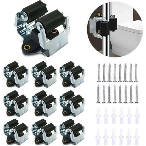 wall broom holder, broom hanger 10 pieces, wall broom holder for laundry room garden, garage organization - black (1/5)