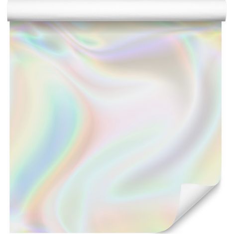 Tapetenhintergrund mit Farbverlauf von Weiß, Creme, Hellgrau und Mint, 50 x 1000 cm (1/5)
