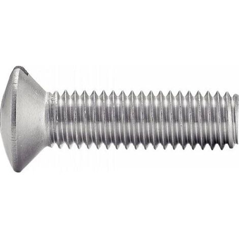 200 Vis à Métaux Tête Fraisée Bombée Fendue 4 x 35 mm - DIN 964 - ISO 2010 - NFE25-124 - UNI 6110 - Inox A2 - D-Work