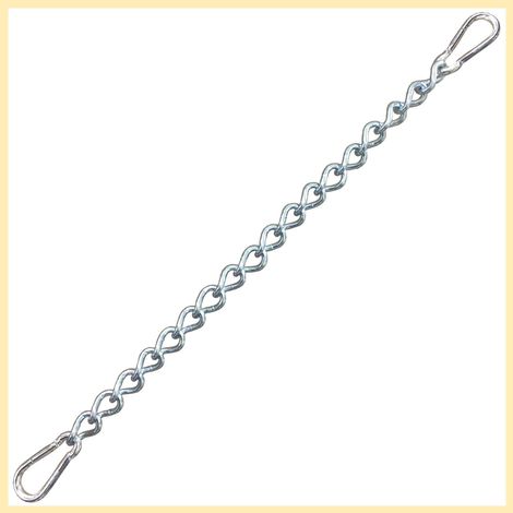 Chaîne avec deux mousquetons (60 cm), fixation réglable pour chaise hamac, accessoire de suspension robuste et polyvalent. (1/5)