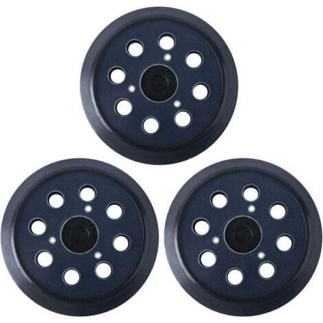 125mm Plateau de ponçage Compatible avec Makita 743081–8 Remplacer le BO5010 BO5041K– Disques de ponçage à 8 trous(3 pièces) (1/4)