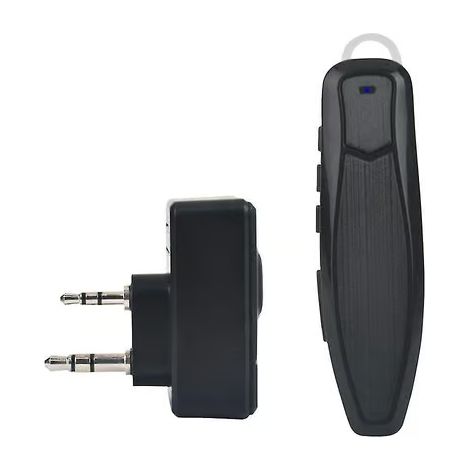 Talkie-walkie sans fil Bluetooth PTT avec oreillette mains libres, connecteur K pour microphone et adaptateur de casque (1/5)