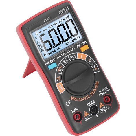 Multimètre numérique haute précision NCV écran LCD portable testeur de tension et température NCV (1/5)