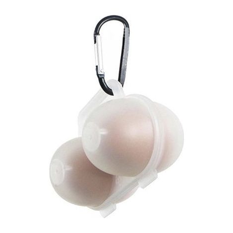 Eierbecher mit zwei Fächern für den Kühlschrank, Aufbewahrungsbehälter für weiße Eier, Eierbox aus Kunststoff für Camping und Outdoor-Aktivitäten (1/5)