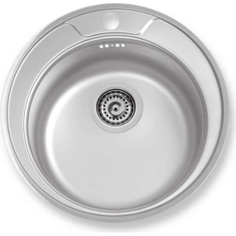 Novaservis Abwäschen - Spülbecken, Durchmesser 51 cm, Edelstahl DR51