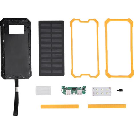 Power Bank Portable 20000mAh Charge Rapide Double USB - Kit DIY Jaune (1/5)
