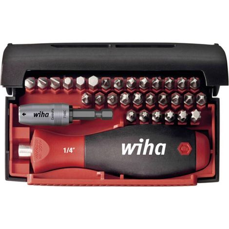 [GEBRAUCHT] B-Ware Wiha Bit-Set 32-teilig Schlitz Kreuzschlitz Phillips 1/4" Chrom-Vanadium Stahl (1/2)