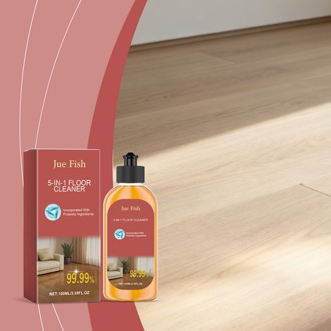 5-in-1 Bodenreiniger: Fleckenentferner, Reiniger, Polierer, Aufheller, Duftmittel und Wischlösung – 100 ml -- DTEKGAZ (1/5)
