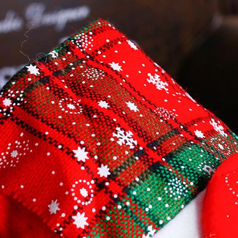 Chaussettes de Noël, chaussettes de Noël à suspendre pour décorer la cheminée et le sapin (1/3)