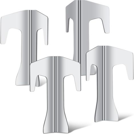 Ensemble de 4 entretoises universelles en acier inoxydable pour grilles de foyer, accessoires sphériques et barbecues. - AquaForge (1/5)