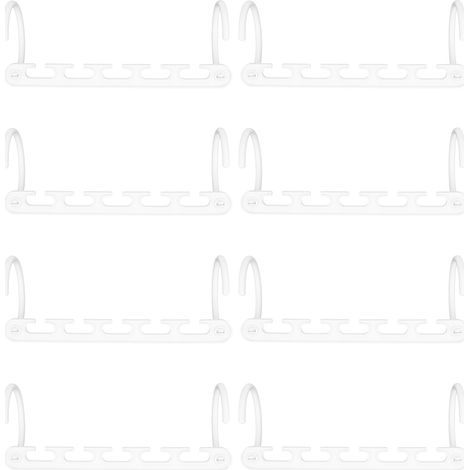 8Pcs étendoir à linge pour armoire avec 5 trous, pliable, cintre mural, pour salon et maison (1/5)