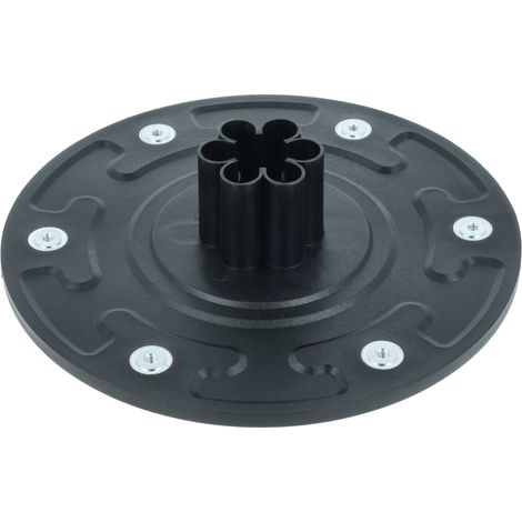 vhbw Disco de cuchilla compatible con Gardena SILENO minimo 350, 500, 250, 750 Live, City, City 600 cortacésped - negro