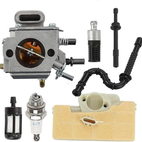 Kit carburateur, filtre air, durites, filtre essence compatible avec Stihl MS290 MS390 MS310 MS440 MS460