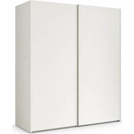 Armadio due ante scorrevoli bianco opaco Swing – 180x55x210H (1/5)