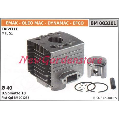 Cilindro pistone segmenti EMAK motore trivella MTL 51 003101