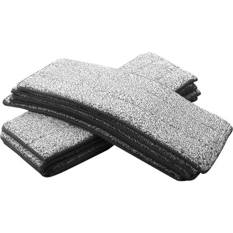 Lot de 10 lingettes microfibres pour balai plat, idéal pour le nettoyage des sols de la maison et de la cuisine. (1/5)