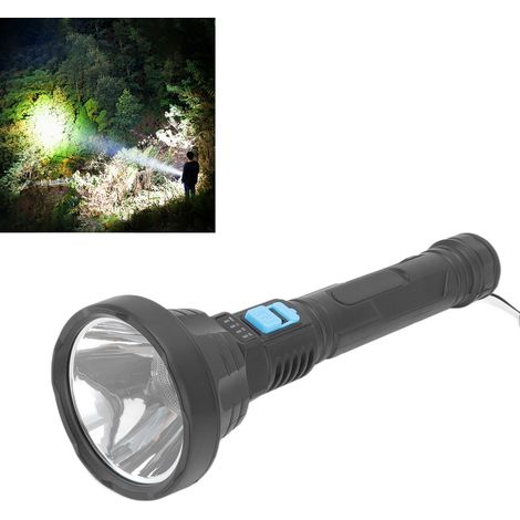 Hochleistungs-Taschenlampe, USB-wiederaufladbare Taschenlampe, ultrahelle LED-Taschenlampe mit großer Reichweite, Taschenlampe für die Innen- und Außenbeleuchtung (1/5)