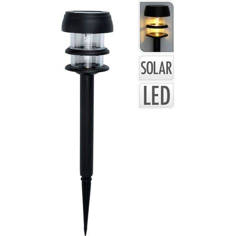PROGARDEN luz solar jardin 7x26 cm , Luz Solar Jardín 7X26CmLámpara Solar Jardín Plástico 7X26CmLámpara solar ideal para exteriores Dale un toque de iluminación nocturn