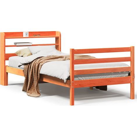 Maison Exclusive - Letto senza Materasso Marrone Cera 75x190 cm in Legno di Pino