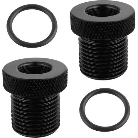 Adaptateur pour accessoires automobiles avec rondelles, acier durable 1/2 x 28 à 3/4 x 16, remplacement pour raccords cassés, accessoires automobiles essentiels pour voiture, camion, SUV (paquet de 2) (1/5)
