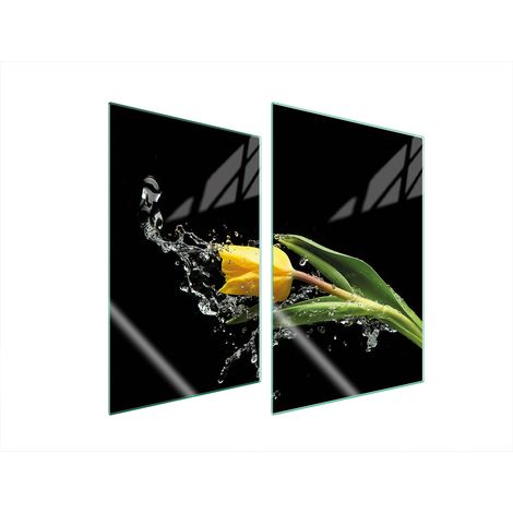 GLASSCHUTZPLATTE FÜR KÜCHE 2x35x52 TULPE (1/5)